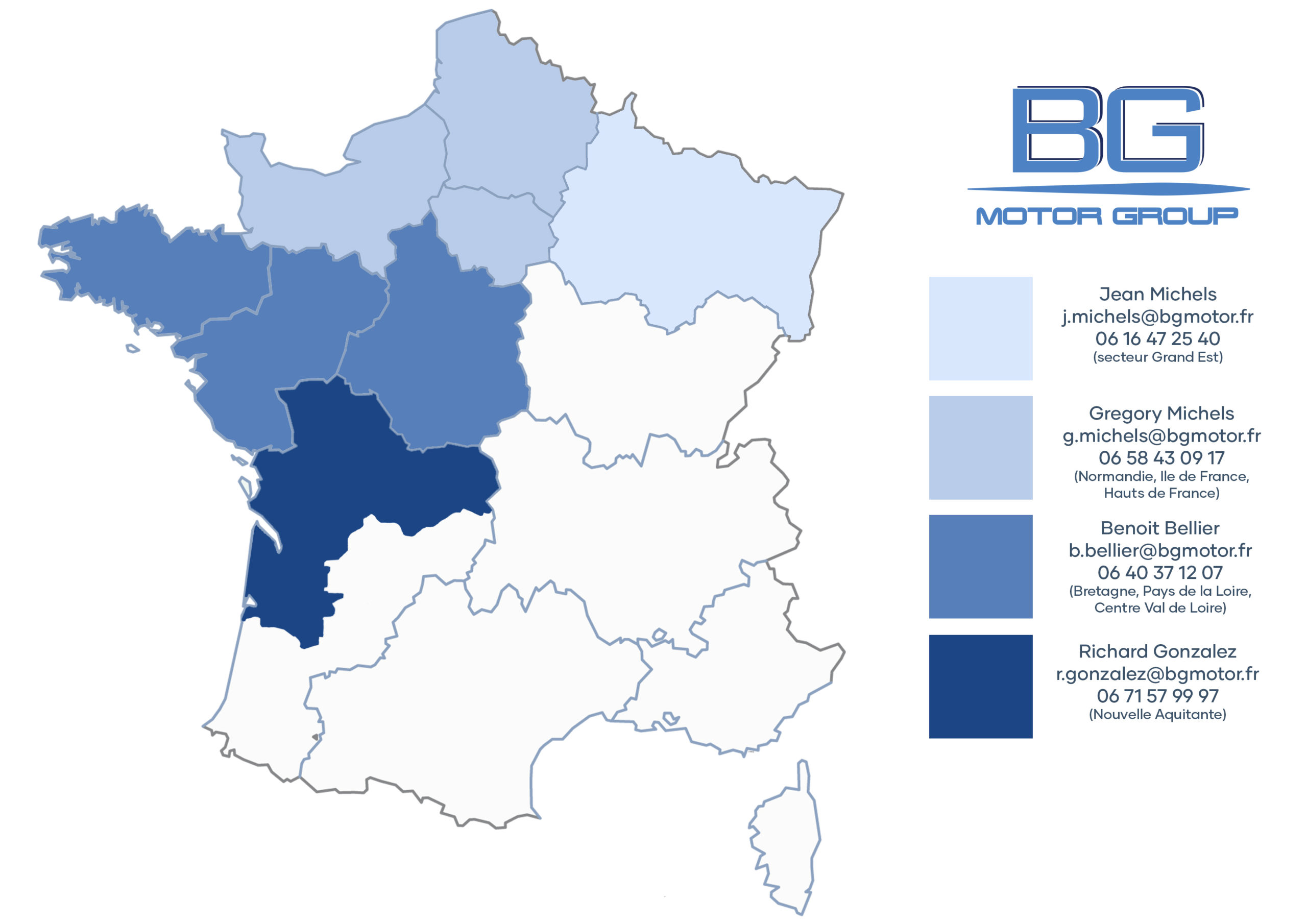 BG Motor Group regions